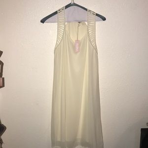 Cream racerback dress Ya Los Angeles dress